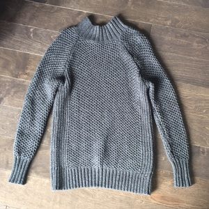 Grey Turtleneck Sweater